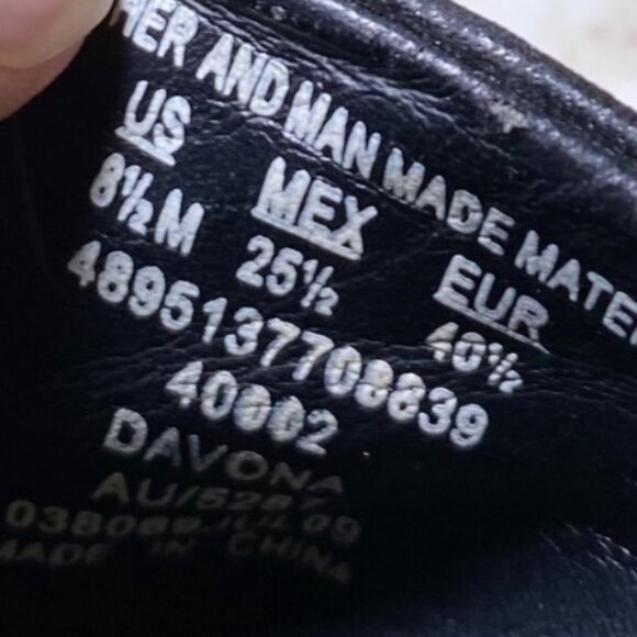 Thom Mcan Davona Womens Black Leather Slip-On Clog Buckle Detail Wedge Heel - Picture 9 of 9